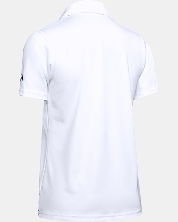 女士UA Performance Polo衫 in White image number 5